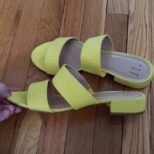 Yellow sandals